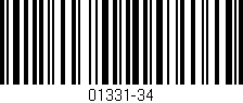 Código de barras (EAN, GTIN, SKU, ISBN): '01331-34'