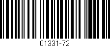 Código de barras (EAN, GTIN, SKU, ISBN): '01331-72'