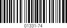 Código de barras (EAN, GTIN, SKU, ISBN): '01331-74'