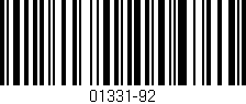 Código de barras (EAN, GTIN, SKU, ISBN): '01331-92'