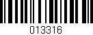 Código de barras (EAN, GTIN, SKU, ISBN): '013316'