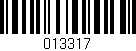 Código de barras (EAN, GTIN, SKU, ISBN): '013317'
