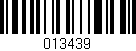 Código de barras (EAN, GTIN, SKU, ISBN): '013439'