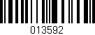 Código de barras (EAN, GTIN, SKU, ISBN): '013592'