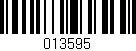 Código de barras (EAN, GTIN, SKU, ISBN): '013595'