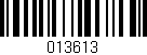 Código de barras (EAN, GTIN, SKU, ISBN): '013613'