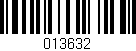 Código de barras (EAN, GTIN, SKU, ISBN): '013632'