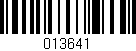 Código de barras (EAN, GTIN, SKU, ISBN): '013641'