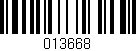 Código de barras (EAN, GTIN, SKU, ISBN): '013668'