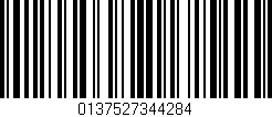 Código de barras (EAN, GTIN, SKU, ISBN): '0137527344284'