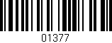 Código de barras (EAN, GTIN, SKU, ISBN): '01377'
