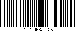 Código de barras (EAN, GTIN, SKU, ISBN): '0137735620835'