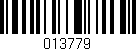 Código de barras (EAN, GTIN, SKU, ISBN): '013779'