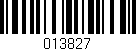 Código de barras (EAN, GTIN, SKU, ISBN): '013827'