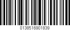 Código de barras (EAN, GTIN, SKU, ISBN): '0138516901839'