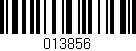 Código de barras (EAN, GTIN, SKU, ISBN): '013856'