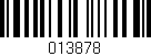 Código de barras (EAN, GTIN, SKU, ISBN): '013878'