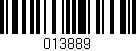 Código de barras (EAN, GTIN, SKU, ISBN): '013889'