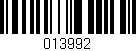 Código de barras (EAN, GTIN, SKU, ISBN): '013992'