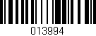 Código de barras (EAN, GTIN, SKU, ISBN): '013994'
