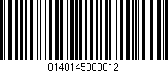 Código de barras (EAN, GTIN, SKU, ISBN): '0140145000012'