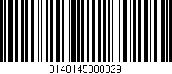 Código de barras (EAN, GTIN, SKU, ISBN): '0140145000029'