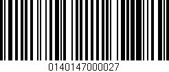 Código de barras (EAN, GTIN, SKU, ISBN): '0140147000027'