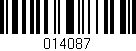 Código de barras (EAN, GTIN, SKU, ISBN): '014087'