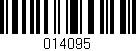Código de barras (EAN, GTIN, SKU, ISBN): '014095'