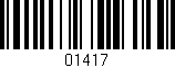 Código de barras (EAN, GTIN, SKU, ISBN): '01417'