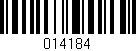 Código de barras (EAN, GTIN, SKU, ISBN): '014184'