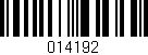 Código de barras (EAN, GTIN, SKU, ISBN): '014192'