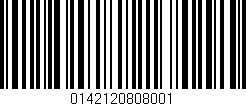 Código de barras (EAN, GTIN, SKU, ISBN): '0142120808001'