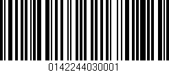Código de barras (EAN, GTIN, SKU, ISBN): '0142244030001'