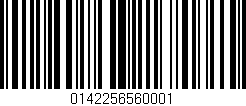 Código de barras (EAN, GTIN, SKU, ISBN): '0142256560001'