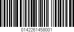 Código de barras (EAN, GTIN, SKU, ISBN): '0142261458001'