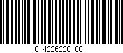 Código de barras (EAN, GTIN, SKU, ISBN): '0142262201001'