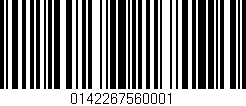 Código de barras (EAN, GTIN, SKU, ISBN): '0142267560001'