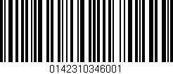 Código de barras (EAN, GTIN, SKU, ISBN): '0142310346001'