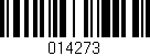 Código de barras (EAN, GTIN, SKU, ISBN): '014273'
