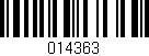 Código de barras (EAN, GTIN, SKU, ISBN): '014363'