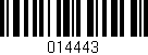 Código de barras (EAN, GTIN, SKU, ISBN): '014443'
