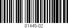 Código de barras (EAN, GTIN, SKU, ISBN): '01445-02'