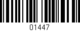 Código de barras (EAN, GTIN, SKU, ISBN): '01447'