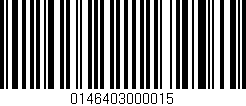 Código de barras (EAN, GTIN, SKU, ISBN): '0146403000015'