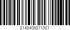Código de barras (EAN, GTIN, SKU, ISBN): '0146408071001'