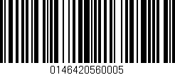 Código de barras (EAN, GTIN, SKU, ISBN): '0146420560005'