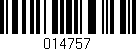 Código de barras (EAN, GTIN, SKU, ISBN): '014757'