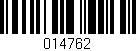 Código de barras (EAN, GTIN, SKU, ISBN): '014762'