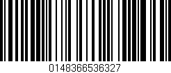 Código de barras (EAN, GTIN, SKU, ISBN): '0148366536327'